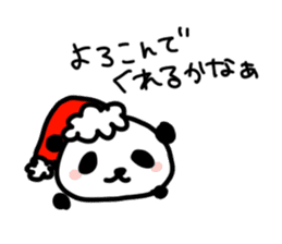Christmas and New Year Panda Sticker sticker #9128019