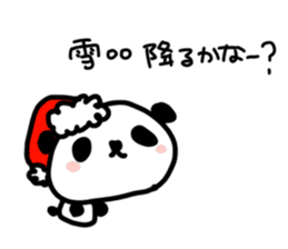 Christmas and New Year Panda Sticker sticker #9128020