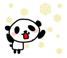 Christmas and New Year Panda Sticker sticker #9128021