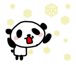 Christmas and New Year Panda Sticker sticker #9128021