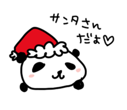 Christmas and New Year Panda Sticker sticker #9128024