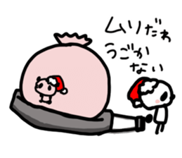 Christmas and New Year Panda Sticker sticker #9128026