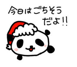 Christmas and New Year Panda Sticker sticker #9128028