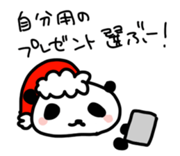 Christmas and New Year Panda Sticker sticker #9128042