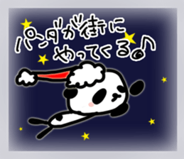 Christmas and New Year Panda Sticker sticker #9128043