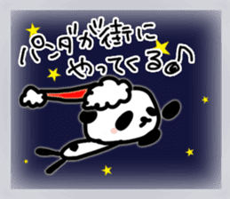 Christmas and New Year Panda Sticker sticker #9128043