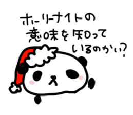 Christmas and New Year Panda Sticker sticker #9128044