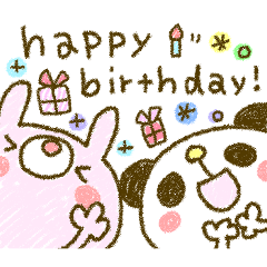 Easy-to-use rabbit and panda. Two