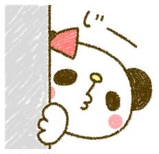 Easy-to-use rabbit and panda. Two sticker #9128590