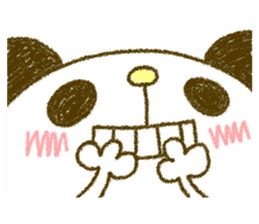 Easy-to-use rabbit and panda. Two sticker #9128598