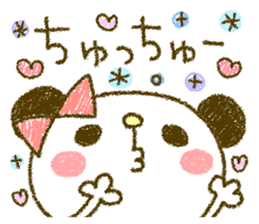 Easy-to-use rabbit and panda. Two sticker #9128604