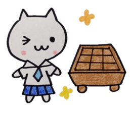 cats and the game of go sticker #9128962
