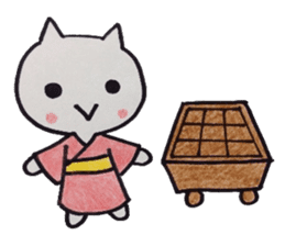 cats and the game of go sticker #9128963