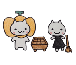 cats and the game of go sticker #9128964
