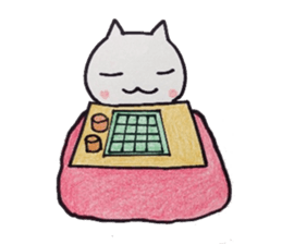 cats and the game of go sticker #9128966