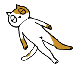 Languid cats sticker #9129334