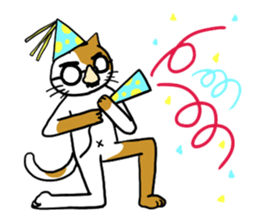 Languid cats sticker #9129339