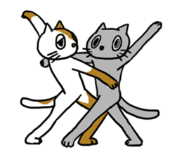 Languid cats sticker #9129346