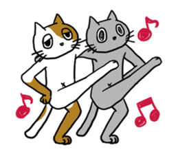 Languid cats sticker #9129347