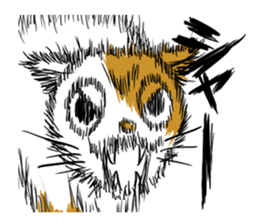 Languid cats sticker #9129361