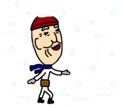 Shaved grandfather3 sticker #9129976