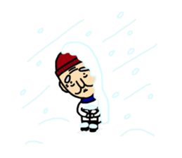 Shaved grandfather3 sticker #9129977