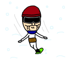 Shaved grandfather3 sticker #9129978