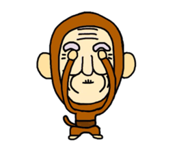 Shaved grandfather3 sticker #9129997