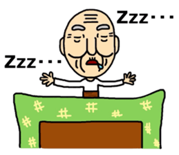 Shaved grandfather3 sticker #9130002