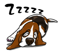 Basset hound 4 sticker #9130489