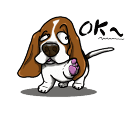 Basset hound 4 sticker #9130490