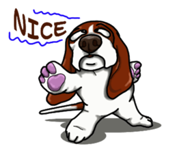 Basset hound 4 sticker #9130491