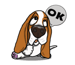 Basset hound 4 sticker #9130494