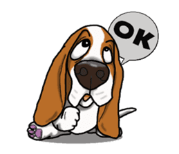 Basset hound 4 sticker #9130494
