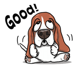 Basset hound 4 sticker #9130495