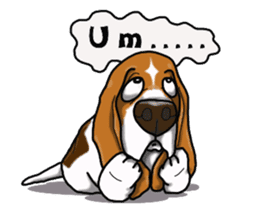 Basset hound 4 sticker #9130499