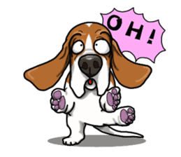 Basset hound 4 sticker #9130500