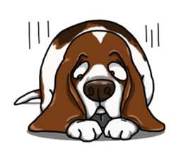 Basset hound 4 sticker #9130502