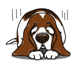 Basset hound 4 sticker #9130502