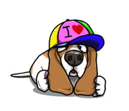 Basset hound 4 sticker #9130503