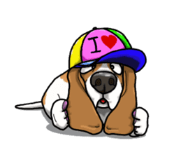 Basset hound 4 sticker #9130503