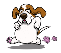 Basset hound 4 sticker #9130504