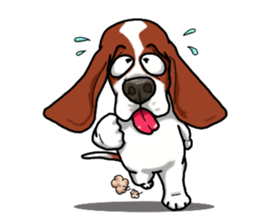 Basset hound 4 sticker #9130505