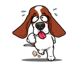 Basset hound 4 sticker #9130505