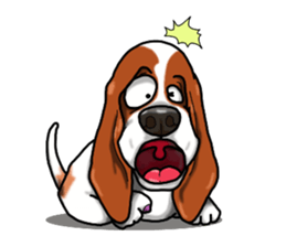 Basset hound 4 sticker #9130506