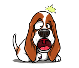Basset hound 4 sticker #9130506