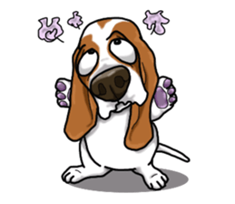Basset hound 4 sticker #9130507