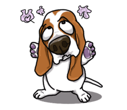 Basset hound 4 sticker #9130507