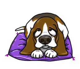 Basset hound 4 sticker #9130508