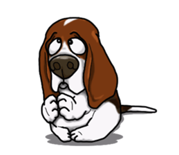 Basset hound 4 sticker #9130509